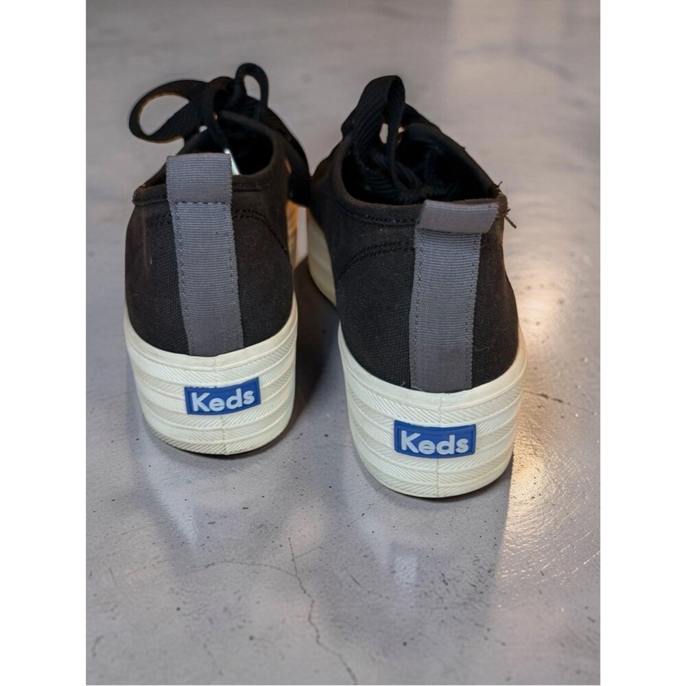 Keds Triple Up Platform Black Canvas Sneakers Dream Foam Lace Up Women's Sz 7 - Picture 5 of 8
